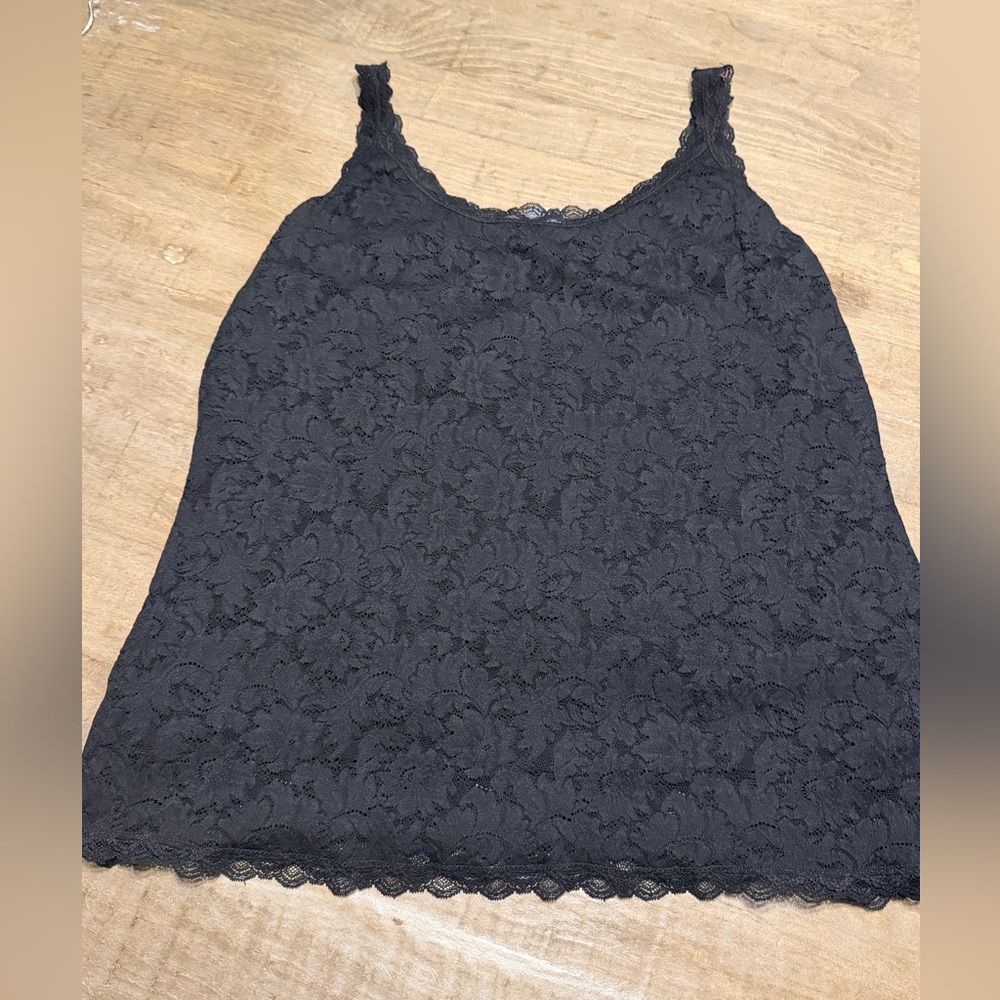 Soma Black Lace Camisole Top